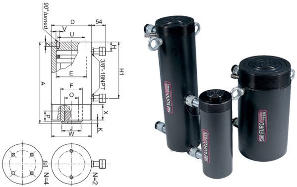 kích thủy lực 2 chiều