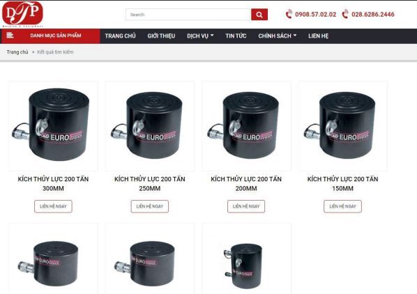 con đội thủy lực 200 tấn