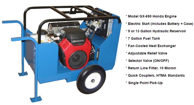 BỘ NGUỒN THỦY LỰC ĐỘNG CƠ XĂNG 24HP COMPACT