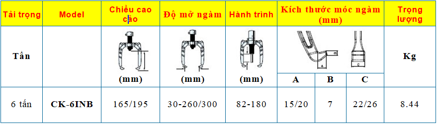 CẢO THỦY LỰC 6 TẤN CK-6INB