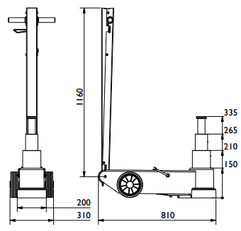 CON ĐỘI KHÍ NÉN 50 TẤN 3 TẦNG 50-3