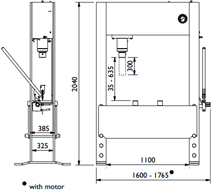 MÁY ÉP THỦY LỰC 100 TẤN P100H