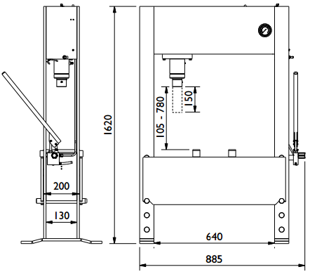 MÁY ÉP THỦY LỰC 25 TẤN