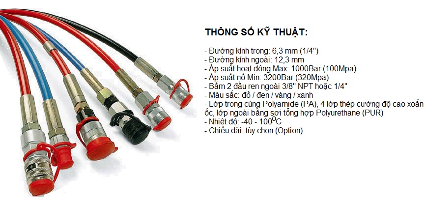 ỐNG DÂY THỦY LỰC 1000 BAR
